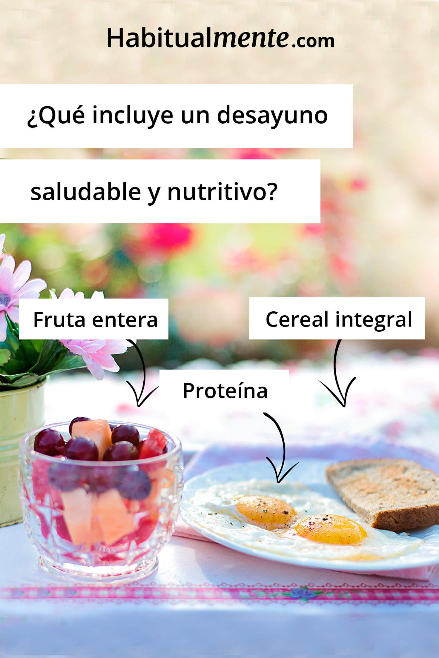 Incluye un súper desayuno nutritivo en tu día con 5 pasos