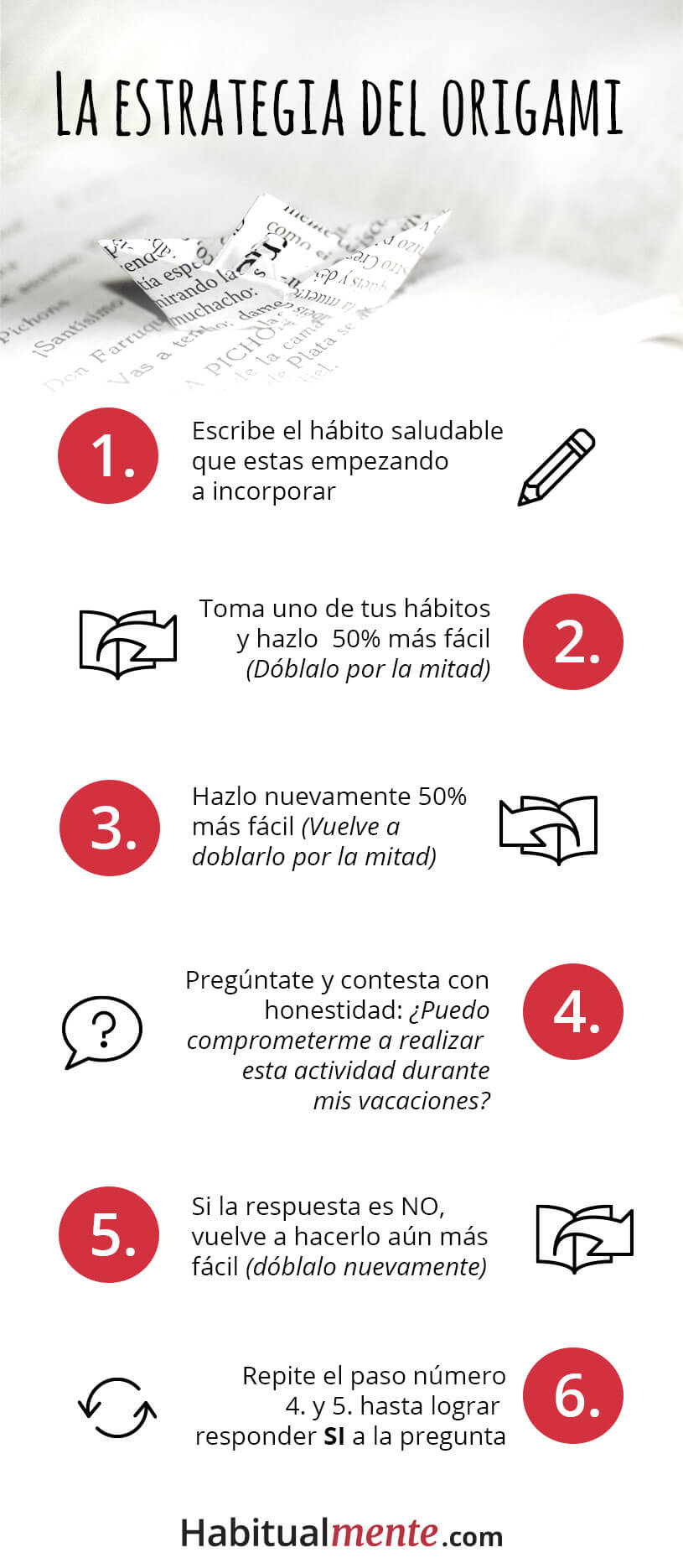 la estrategia del origami para mantener tus habitos saludables