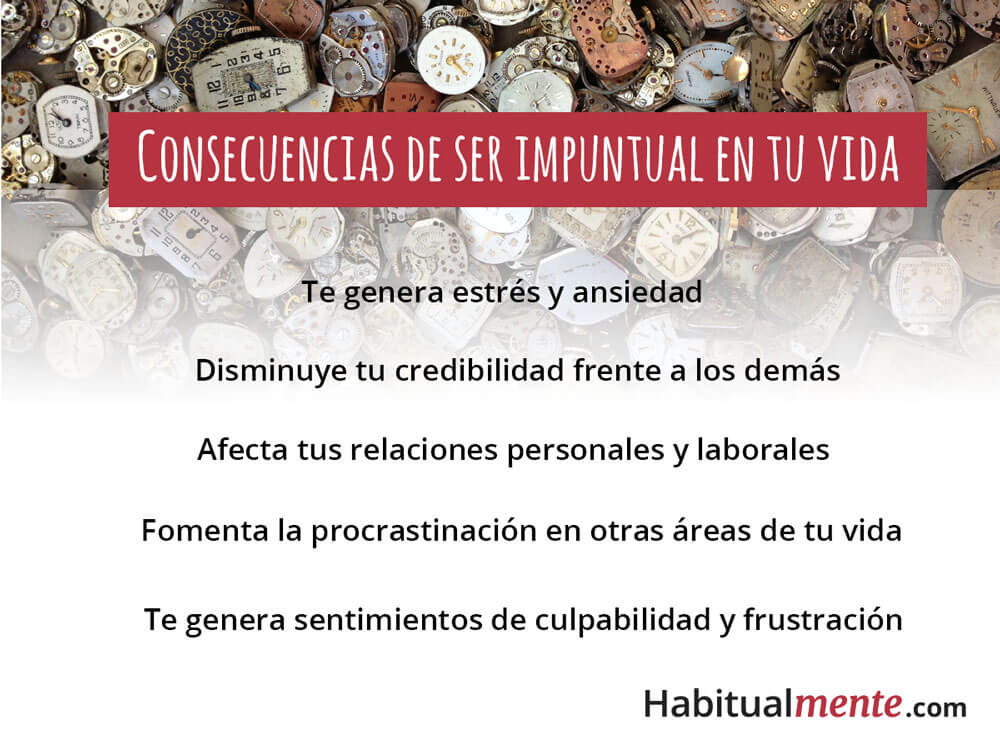 consecuencias de ser impuntual en tu vida