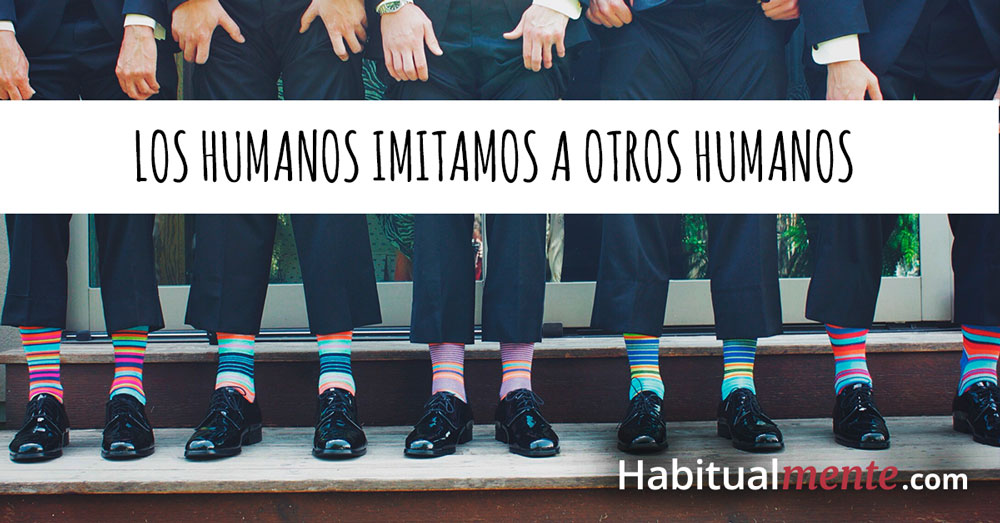 los humanos imitamos a otros humanos